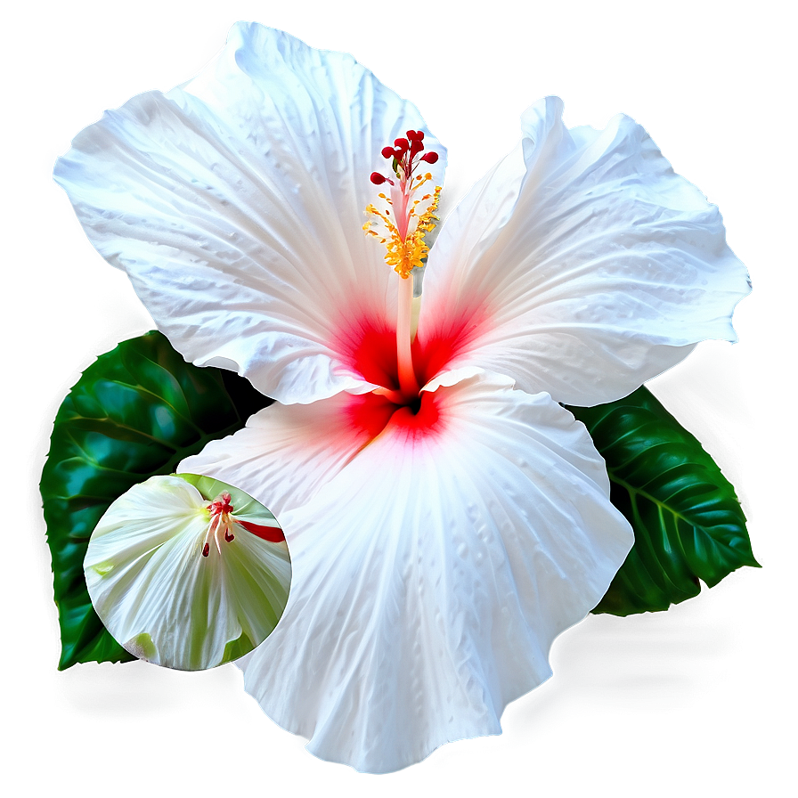 White Hibiscus Flower Png 11 PNG image