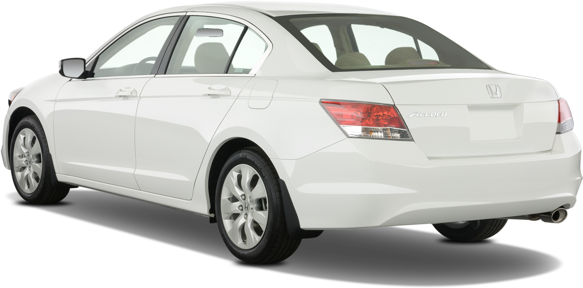 White Honda Accord Sedan Profile View PNG image