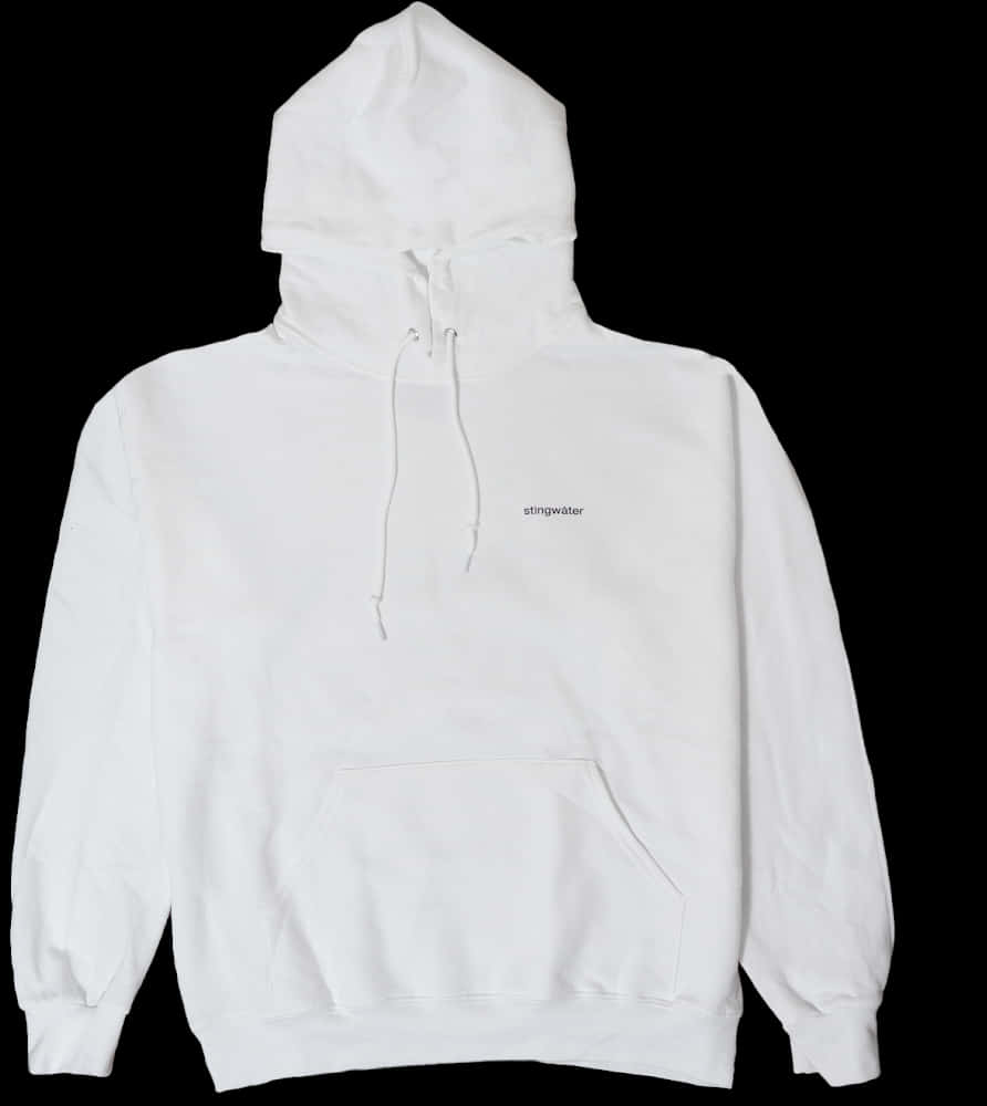 White Hoodie Stingwater Logo PNG image