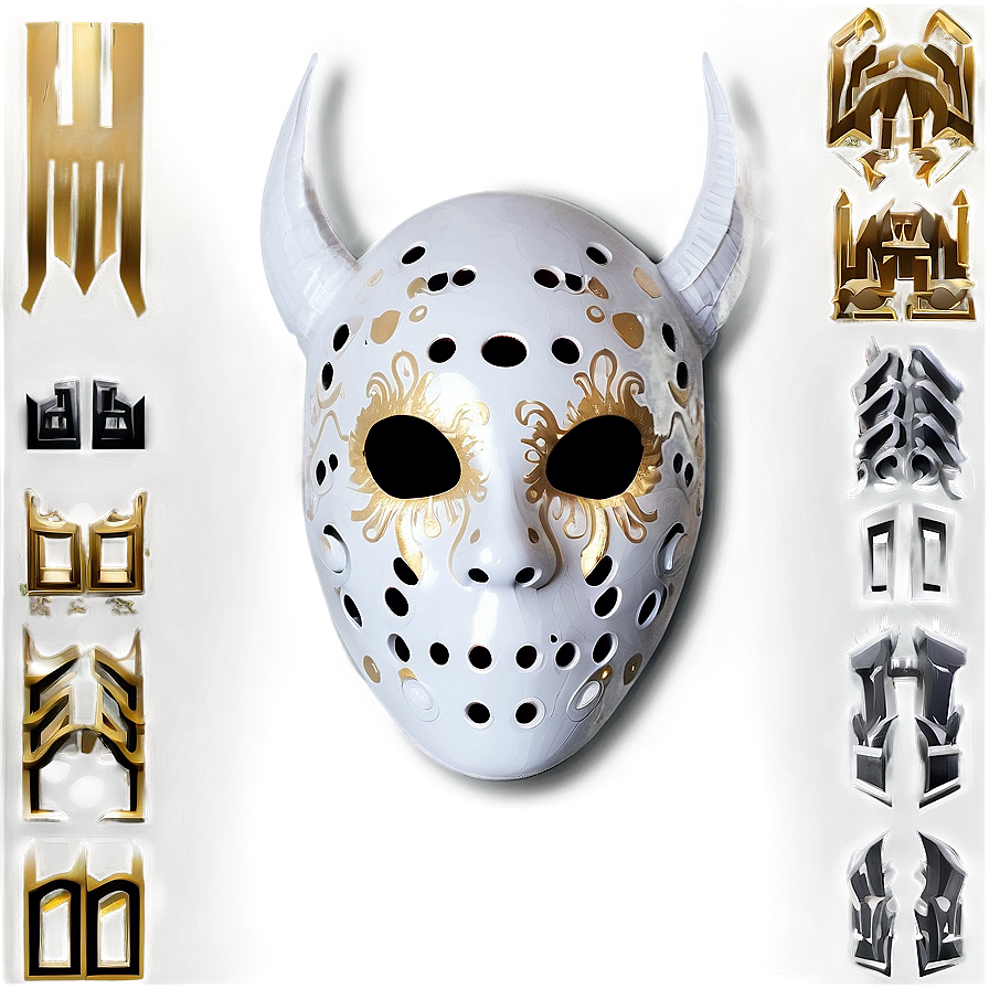 White Horror Mask Png Qon48 PNG image