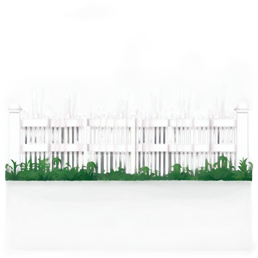 White Horse Fence Design Png Srs PNG image