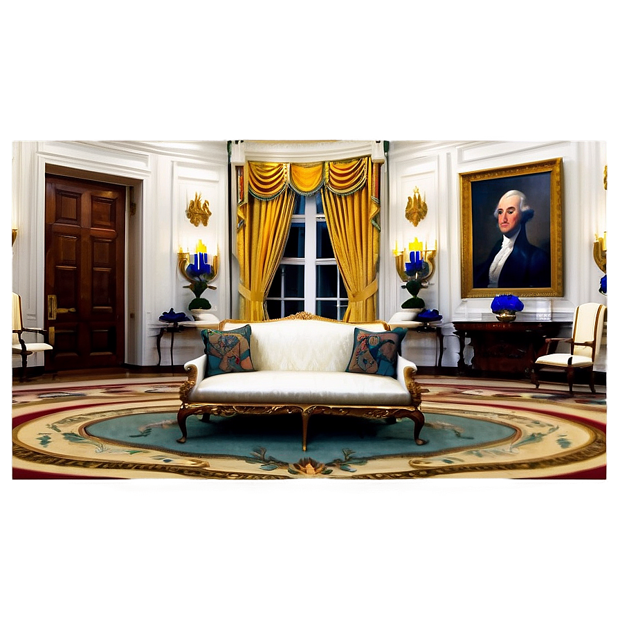 White House Diplomatic Reception Room Png Ucf66 PNG image