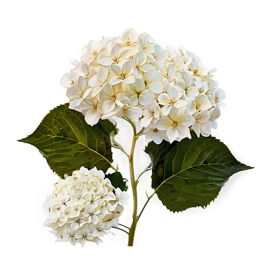 White Hydrangeas Flowers Png 05242024 PNG image