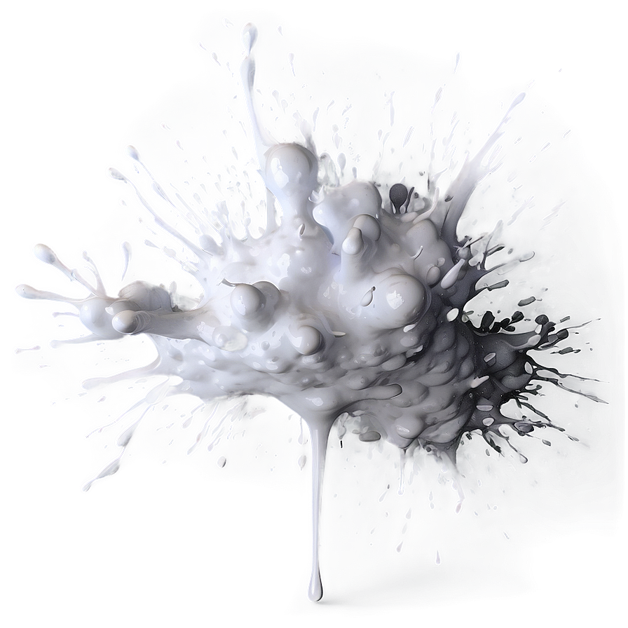 White Ink Splash Png 98 PNG image