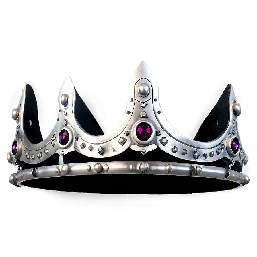 White Iron Crown Png 7 PNG image