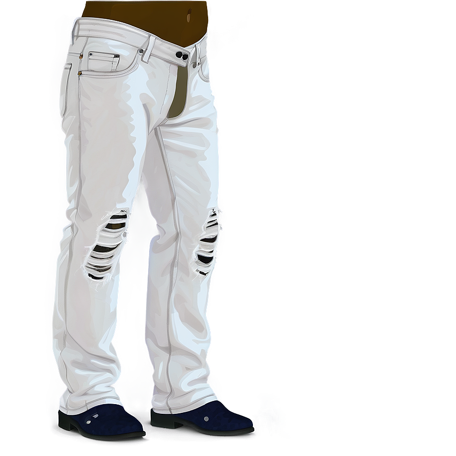 White Jean Fabric Png Img PNG image