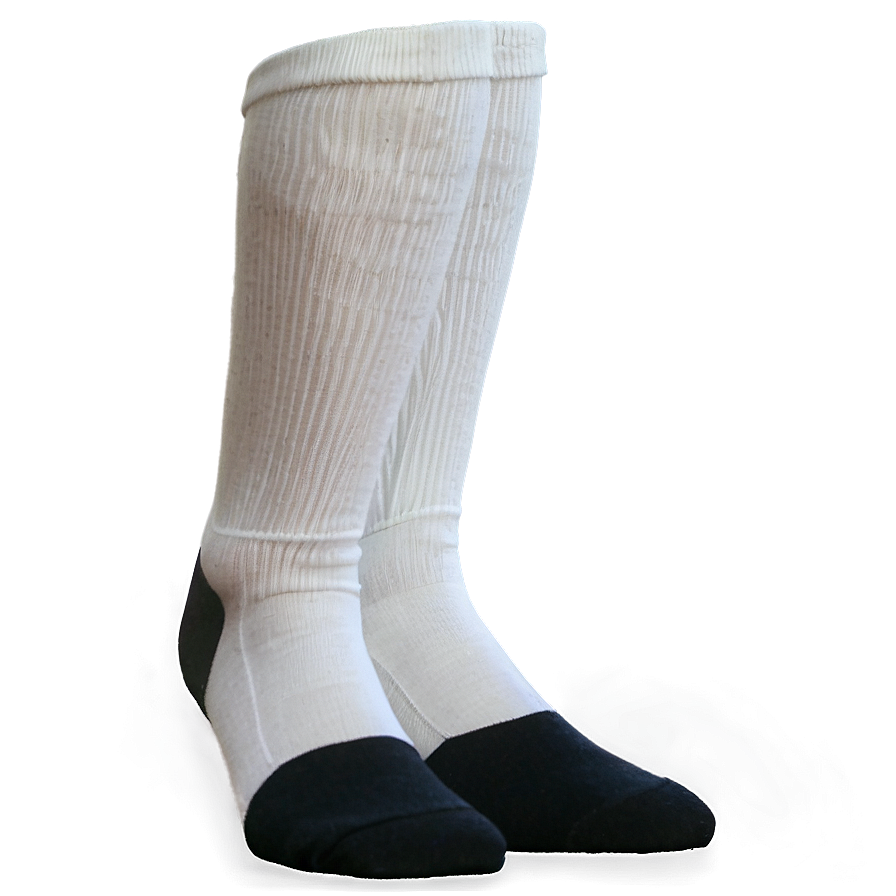 White Knee High Socks Png Lrr76 PNG image