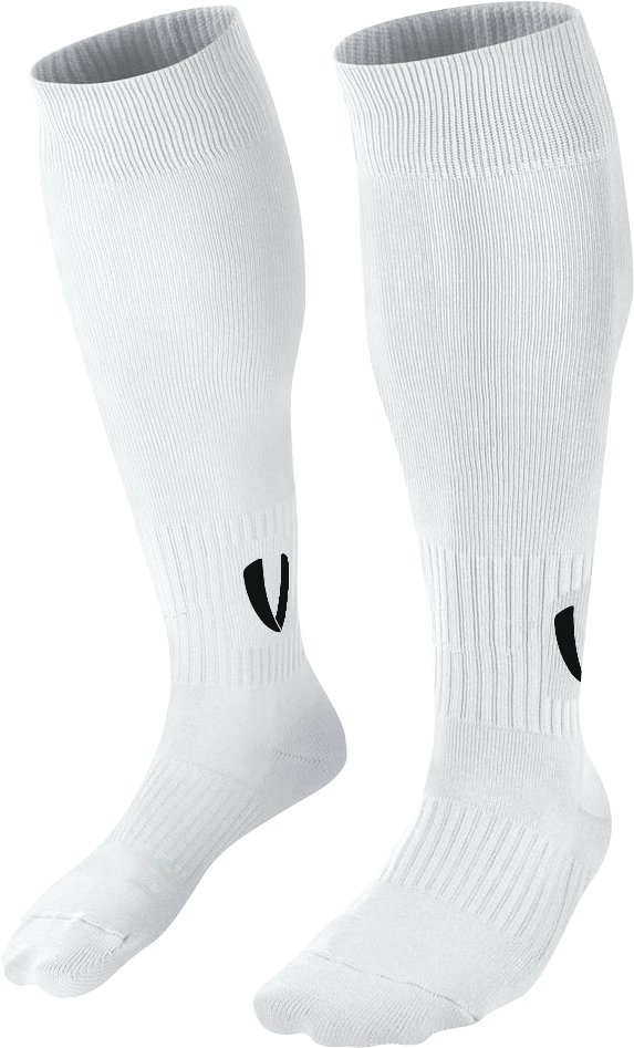 White Knee High Sports Socks PNG image