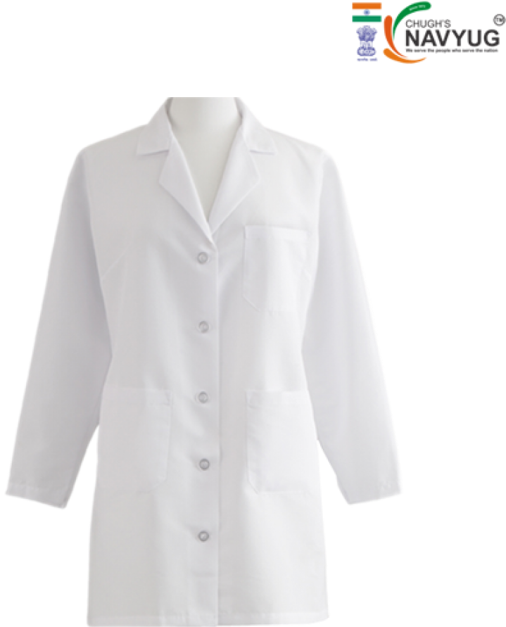 White Lab Coat Professional Apparel PNG image