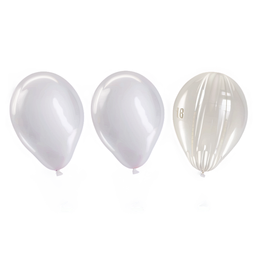 White Latex Balloons Png 83 PNG image