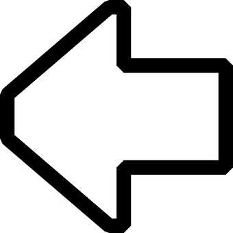 White Left Arrow Icon PNG image