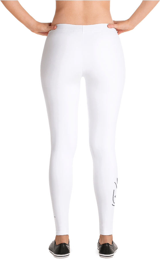 White Leggings Product Showcase PNG image