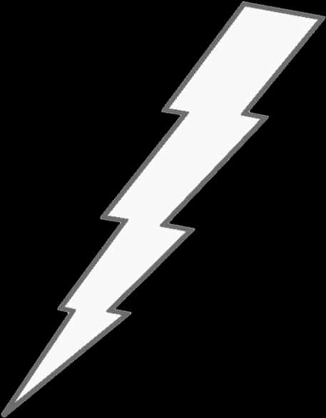 White Lightning Bolt Graphic PNG image