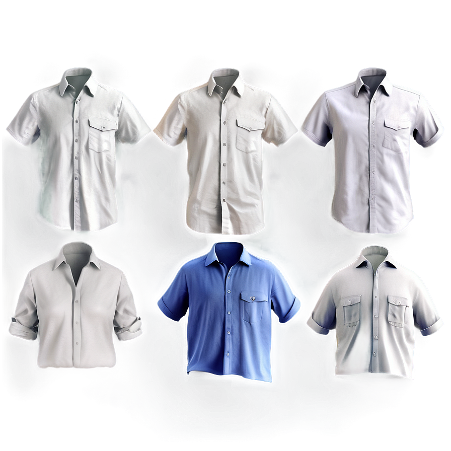 White Linen Shirt Png 16 PNG image