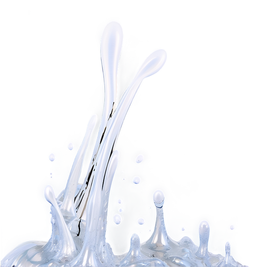 White Liquid Splash Png 47 PNG image