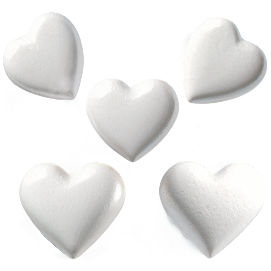 White Love Hearts Png Bcr PNG image