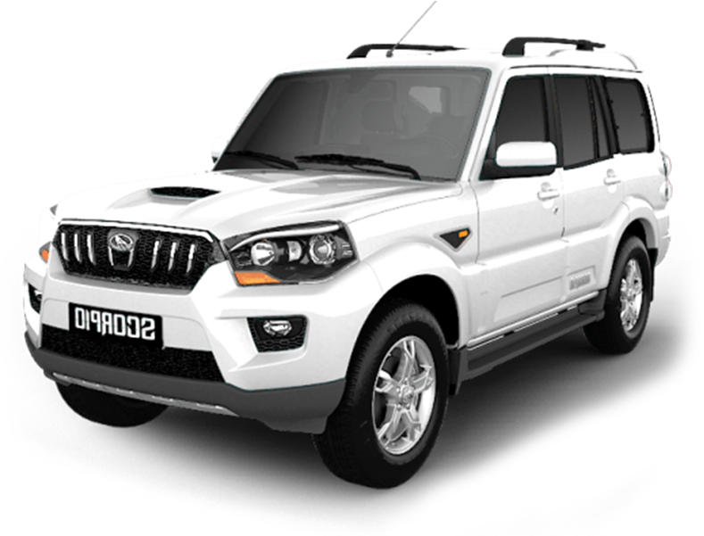 White Mahindra Bolero S U V PNG image