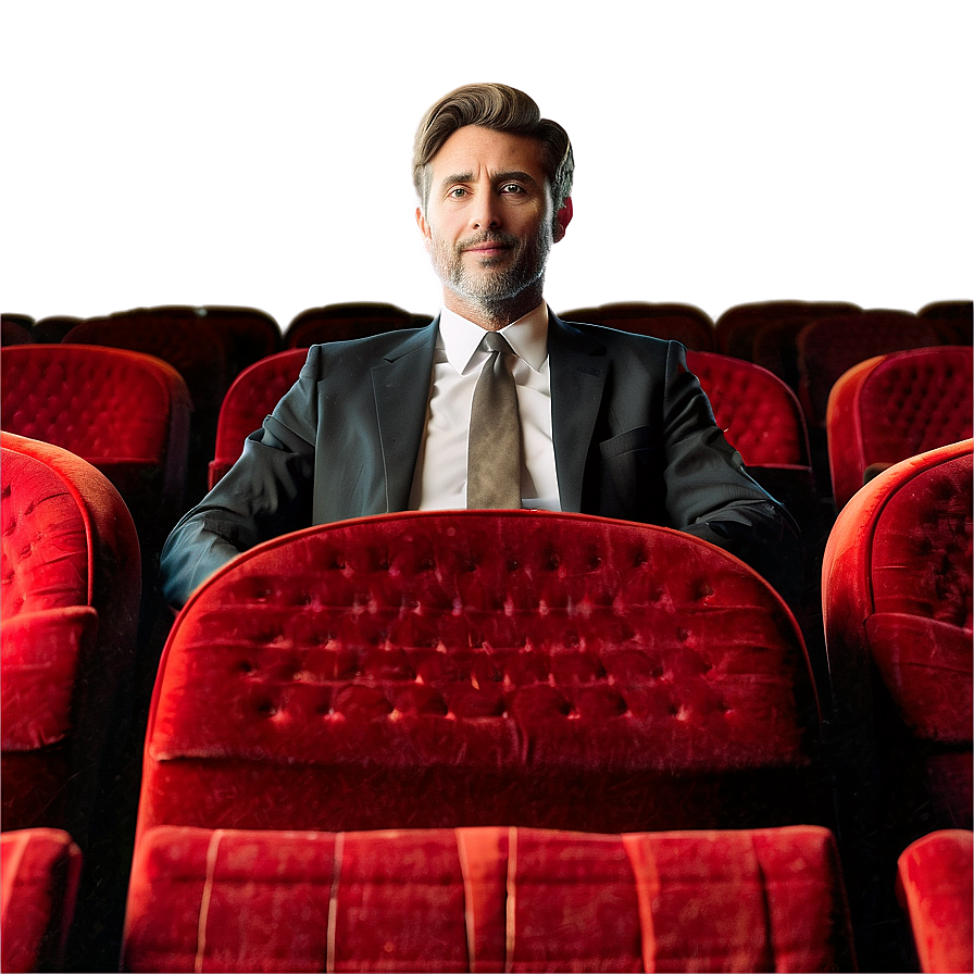 White Man In Movie Theater Png 66 PNG image