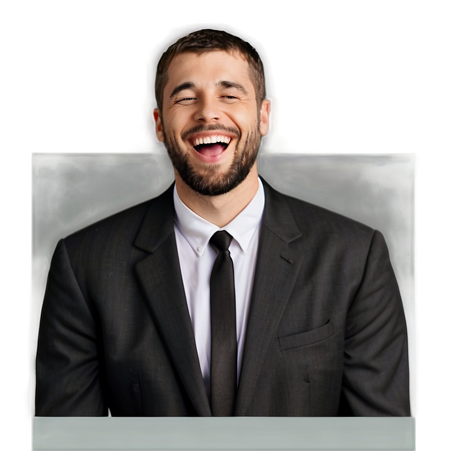 White Man Laughing Png Rod19 PNG image