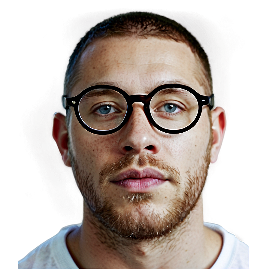 White Man With Glasses Png 06122024 PNG image