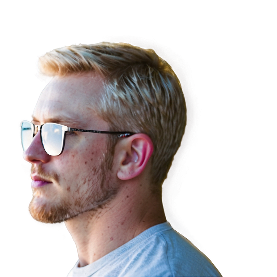 White Man With Glasses Png 06122024 PNG image