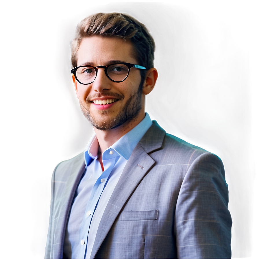 White Man With Glasses Png Tjn9 PNG image