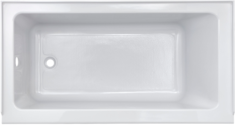 White Modern Bathtub Top View PNG image