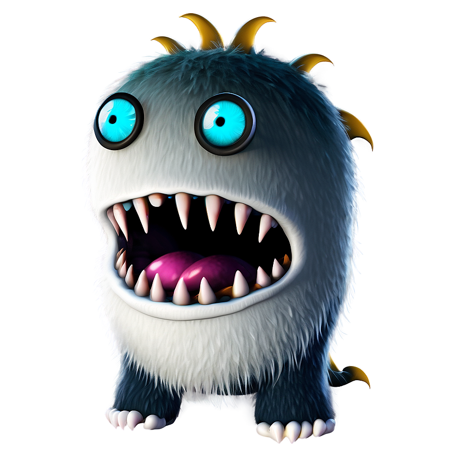 White Monster For Halloween Png 39 PNG image