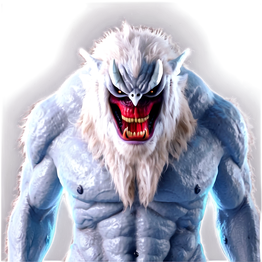 White Monster For Project Png Rma53 PNG image