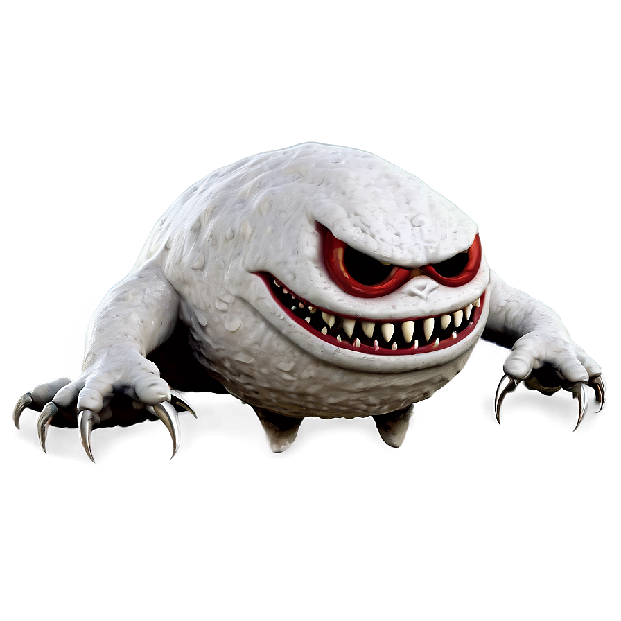 White Monster For T-shirt Png 06212024 PNG image