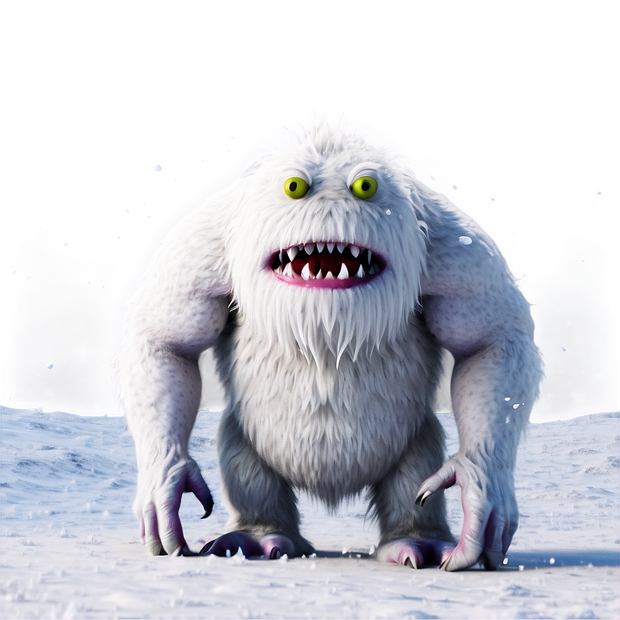 White Monster In Snow Png 11 PNG image