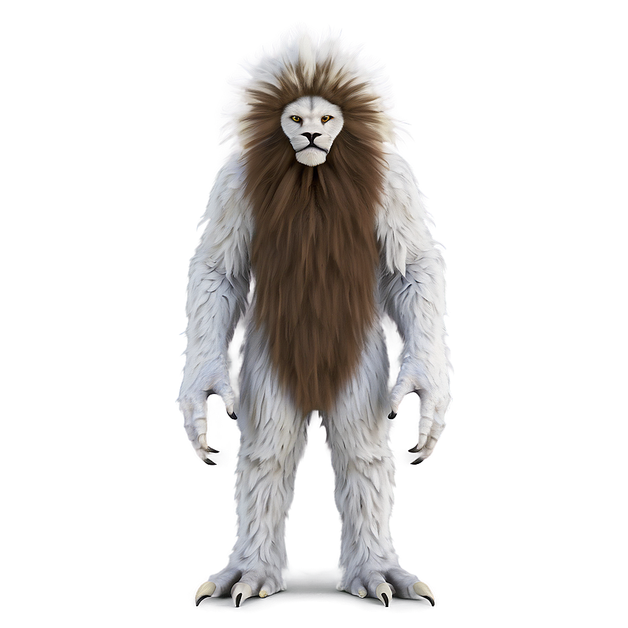 White Monster With Fur Png Jye98 PNG image