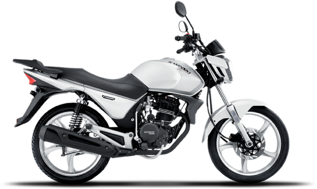 White Motorcycle Isolated Background PNG image