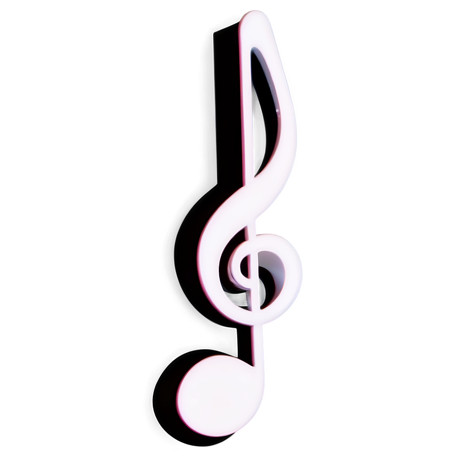 White Music Note For Logo Png 06212024 PNG image