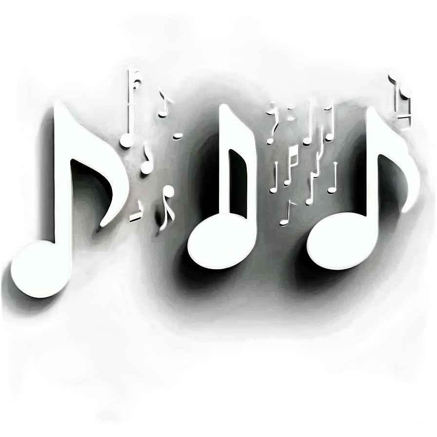 White Music Note For Web Png 76 PNG image