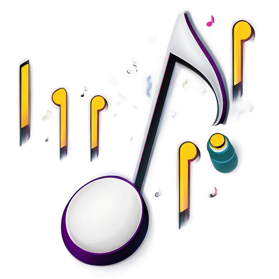 White Music Note Vector Png Qmk12 PNG image