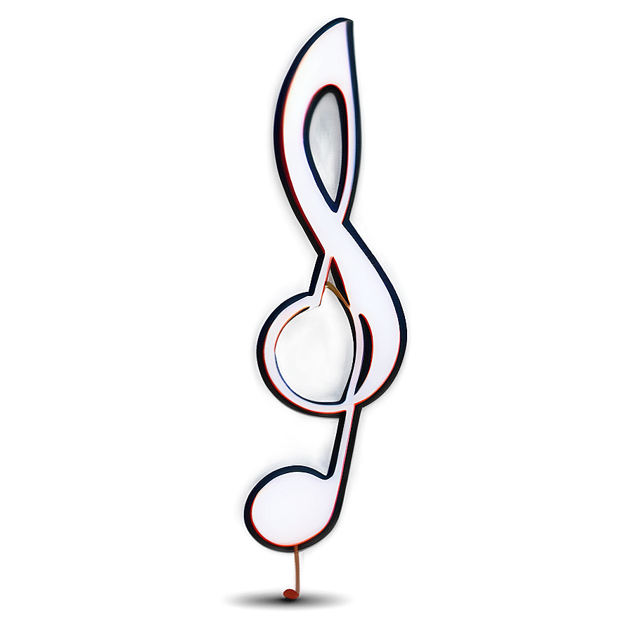 White Music Note With Notes Png 50 PNG image