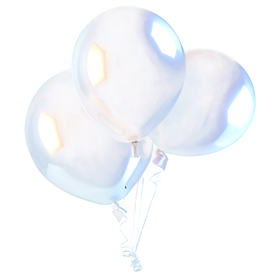 White Mylar Balloons Png Dse PNG image