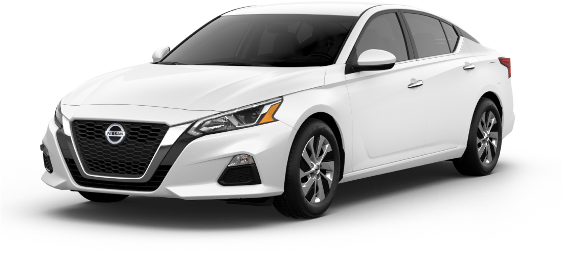 White Nissan Sedan New Model PNG image