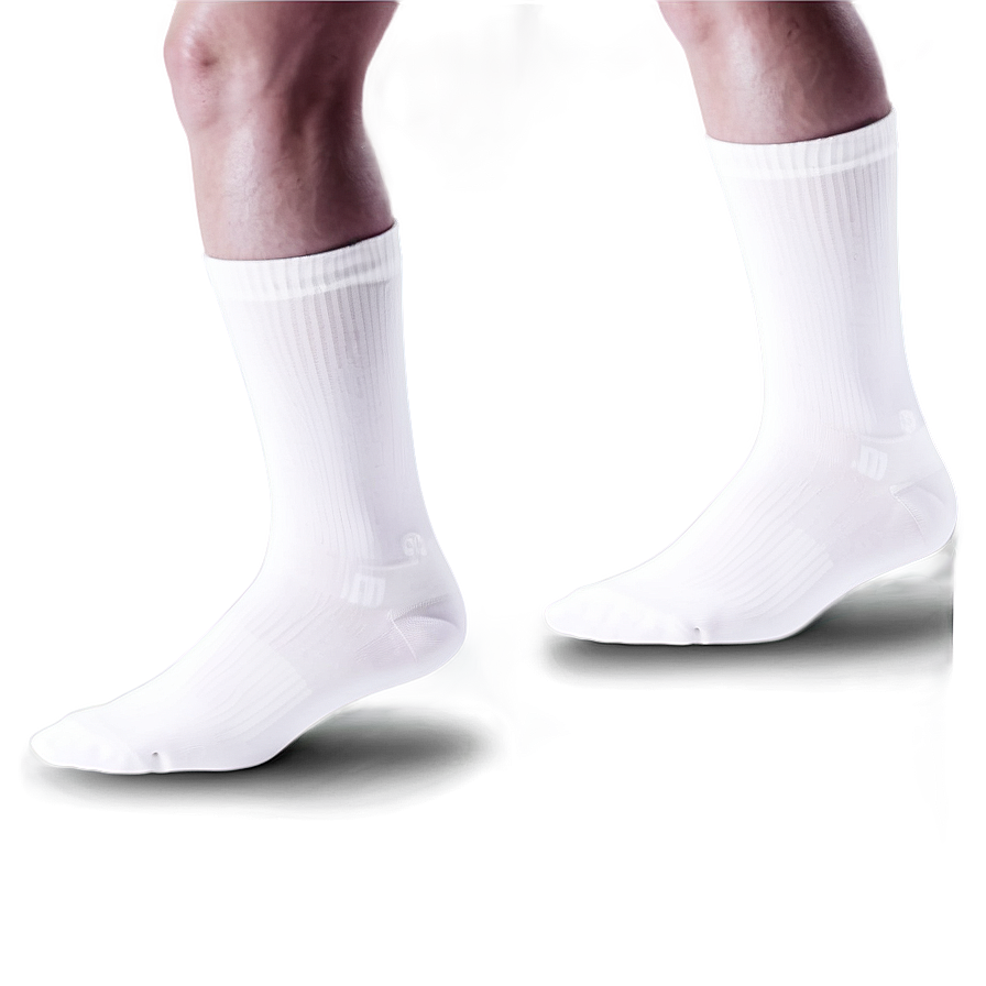 White Novelty Socks Png 06272024 PNG image