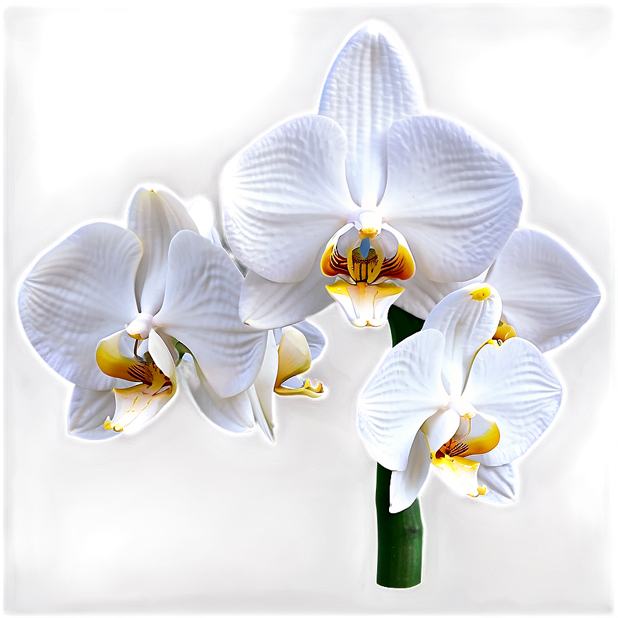 White Orchid Flower Png Fll53 PNG image