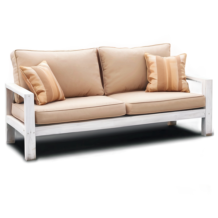 White Outdoor Sofa Png 51 PNG image