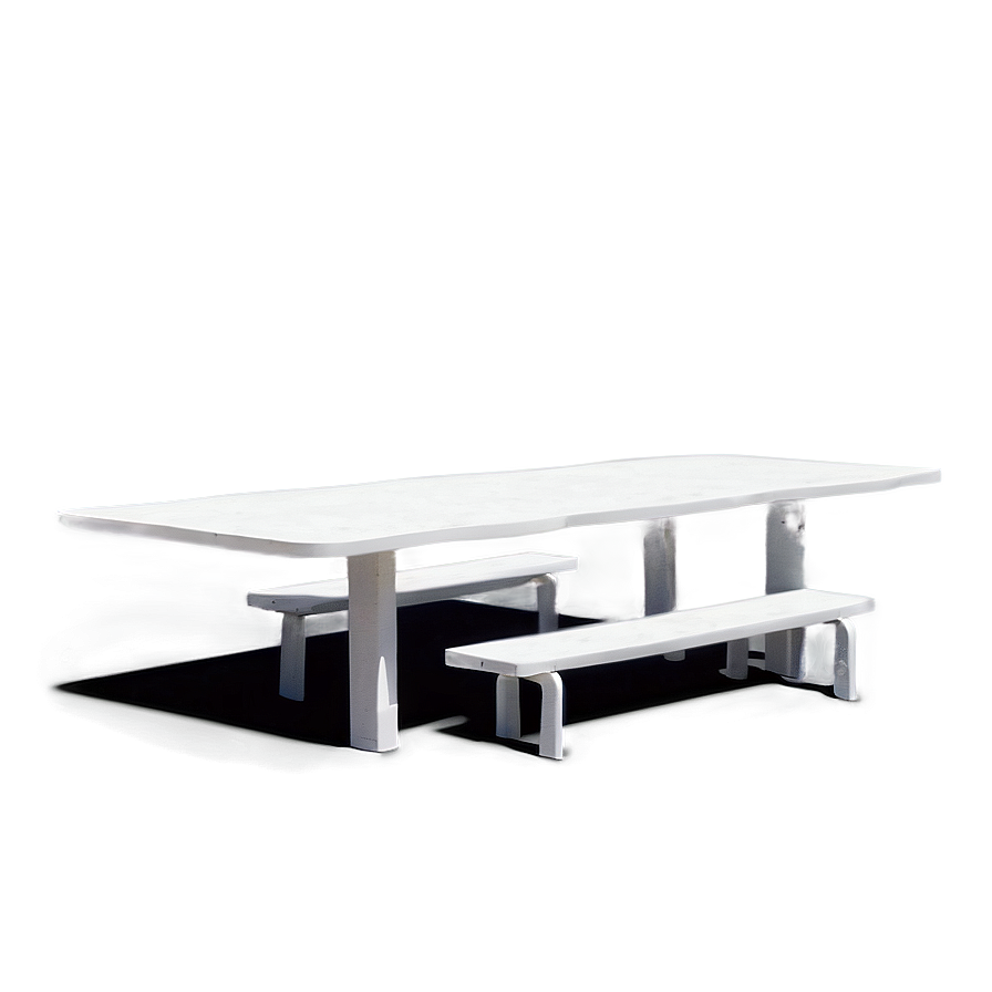 White Outdoor Table Png 06122024 PNG image