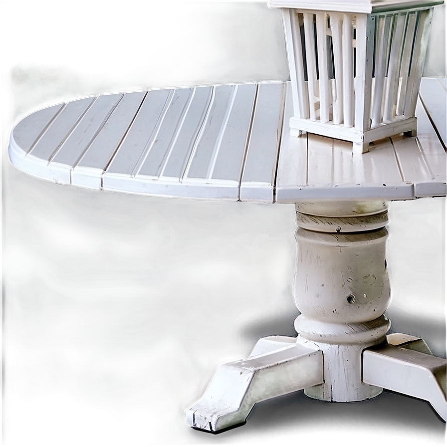 White Outdoor Table Png Stn PNG image