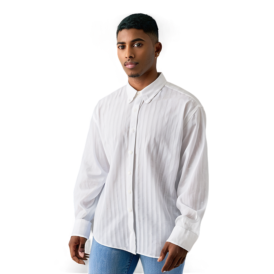 White Oversized Shirt Png Iwf PNG image