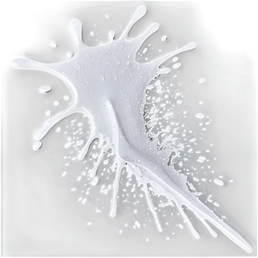 White Paint Splatter C PNG image