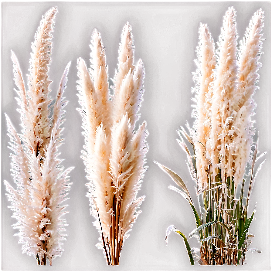 White Pampas Grass Png 24 PNG image