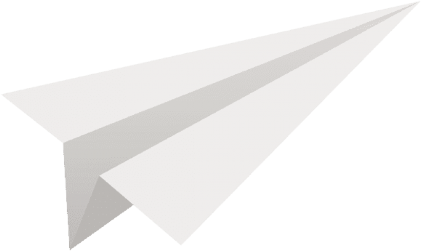 White Paper Plane Graphic PNG image