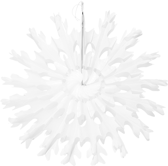 White Paper Snowflake Decoration PNG image
