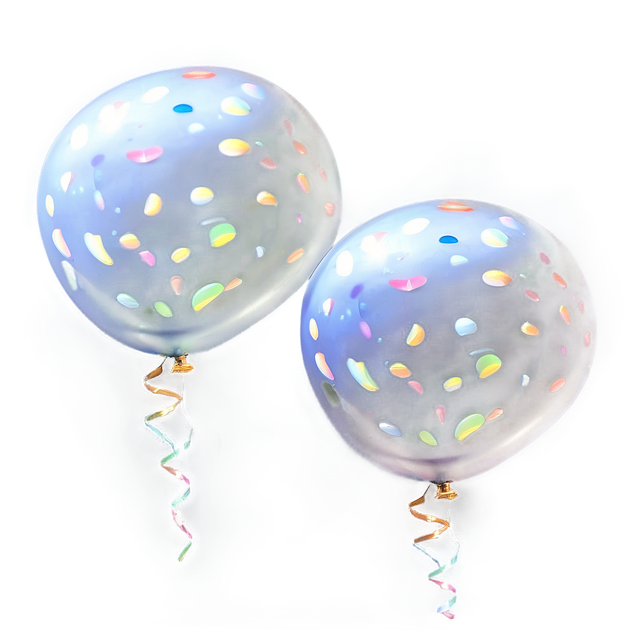 White Party Balloons Png 06122024 PNG image